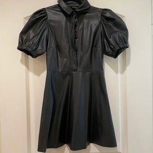 Zara faux leather dress